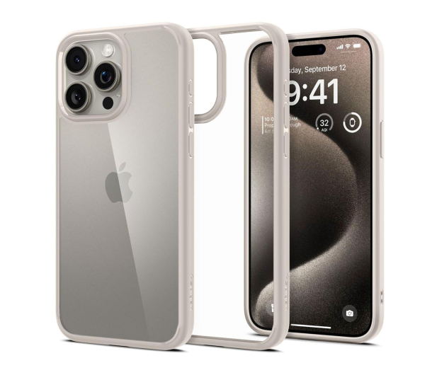 Spigen Ultra Hybrid do Iphone 15 Pro Natural Titanium - 1346700 - zdjęcie